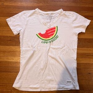 Life is good watermelon shirt